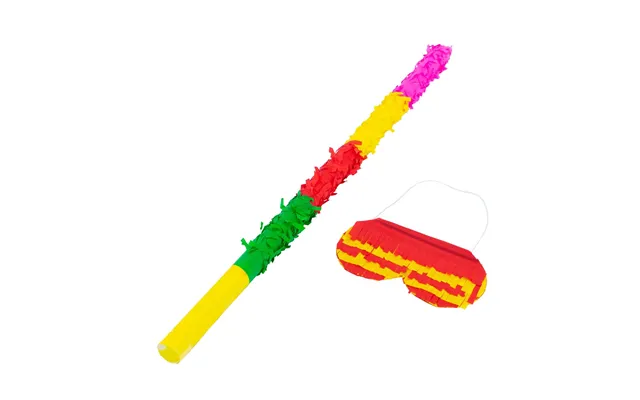 2pc Large Pinata Buster Stick & Blindfold Set - Multi