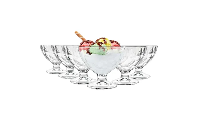 360ml Diamond Ice Cream Bowls - Pack Of Six