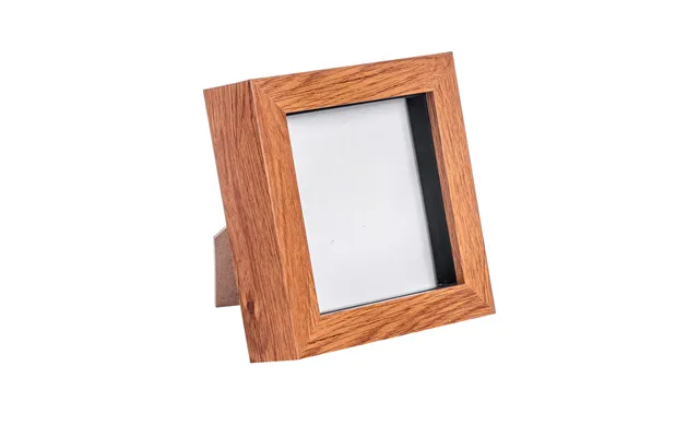 4 X 4 3d Box Photo Frame - Dark Wood
