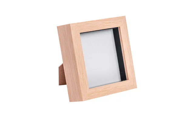 4 X 4 3d Box Photo Frame - Light Wood