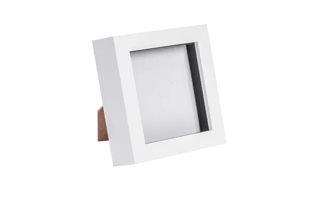 4 X 4 3d Box Photo Frame - White