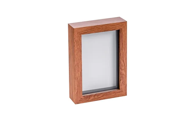 4 X 6 3d Box Photo Frame - Dark Wood