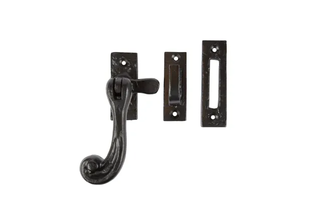 45mm X 110mm Black Rustic Left Handed Window Fastener
