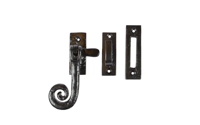 46mm X 108mm Black Curly Tail Left Handed Window Fastener