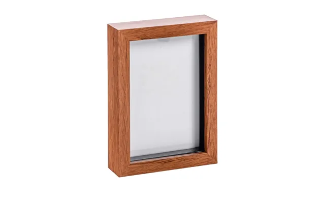 5 X 7 3d Box Photo Frame - Dark Wood