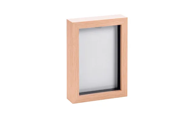 5 X 7 3d Box Photo Frame - Light Wood