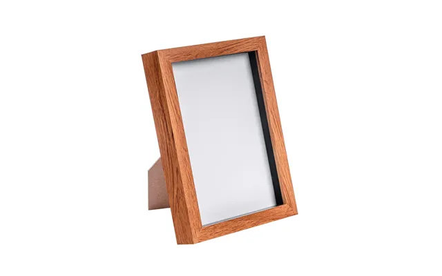 6 X 8 3d Box Photo Frame - Dark Wood