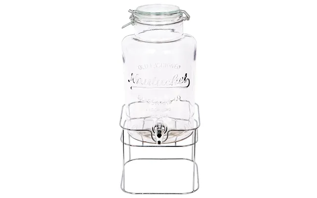 6.5l Glass Drinks Dispenser With Tap - Chrome