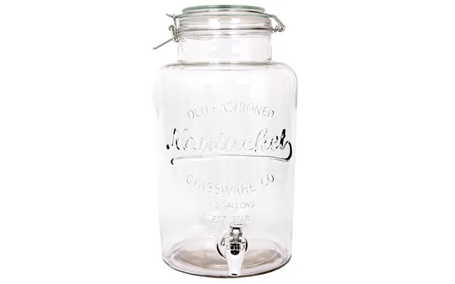 6.5l Glass Drinks Dispenser With Tap