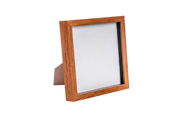 8 X 8 3d Box Photo Frame - Dark Wood
