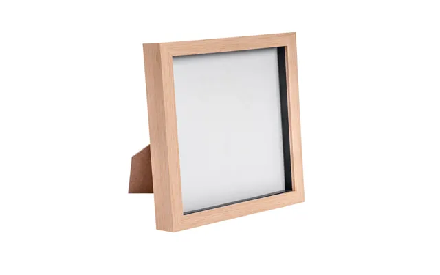 8 X 8 3d Box Photo Frame - Light Wood