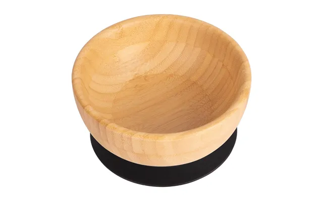 Bamboo Suction Bowl - Black