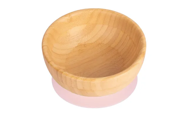 Bamboo Suction Bowl - Pastel Pink