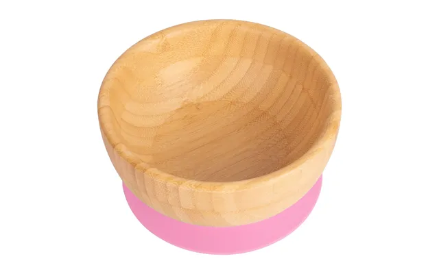 Bamboo Suction Bowl - Pink