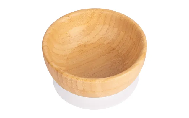 Bamboo Suction Bowl - White