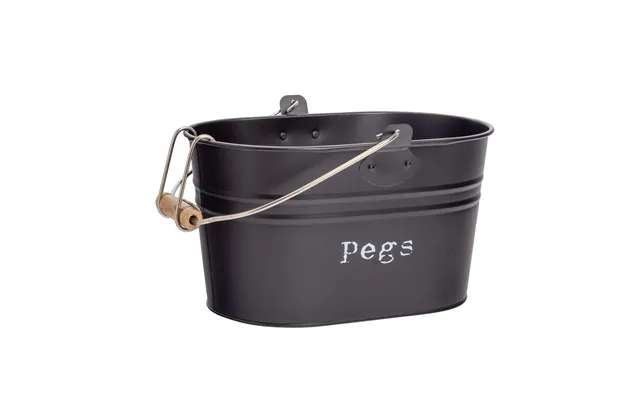 Black Vintage Peg Bucket
