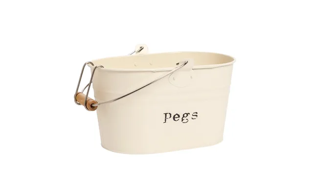 Cream Vintage Peg Bucket