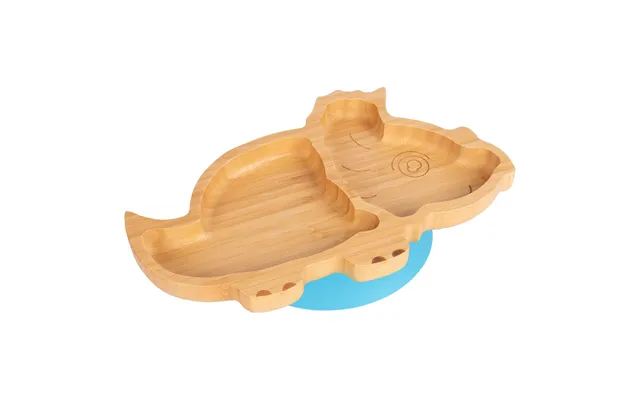 Dani The Dinosaur Bamboo Suction Plate - Blue