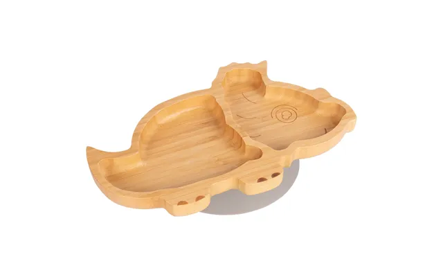 Dani The Dinosaur Bamboo Suction Plate - Grey