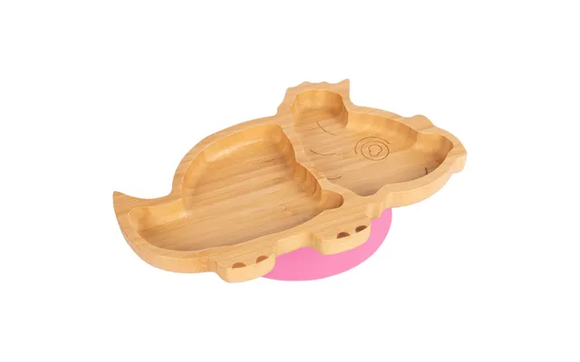 Dani The Dinosaur Bamboo Suction Plate - Pink