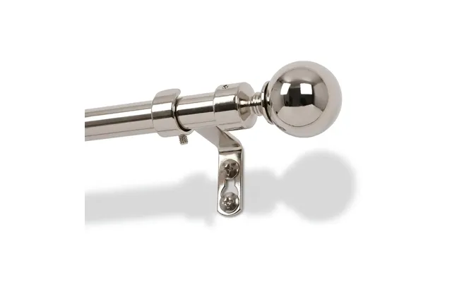 Extendable Metal Ball Curtain Pole Kit - 77 To 250cm