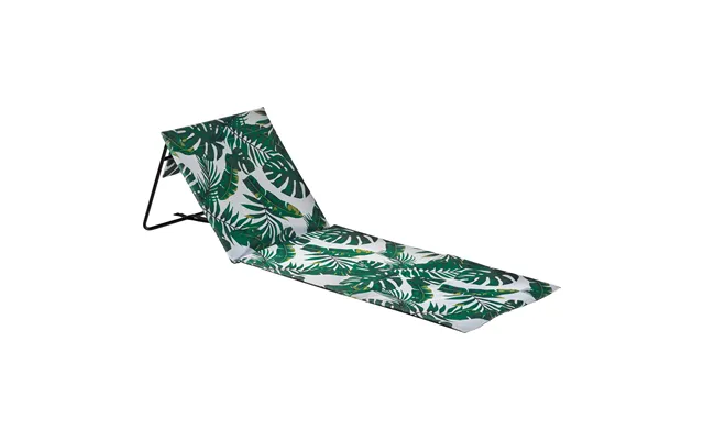 Folding Canvas Beach Lounger - Banana Leaf