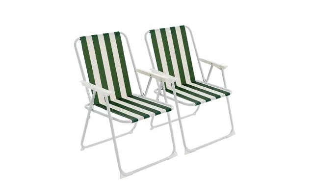 Folding Metal Beach Chairs - Pack Of Two