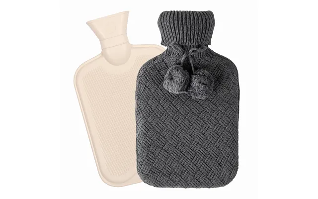 Hot Water Bottle With Knitted Cover - 1.8l
