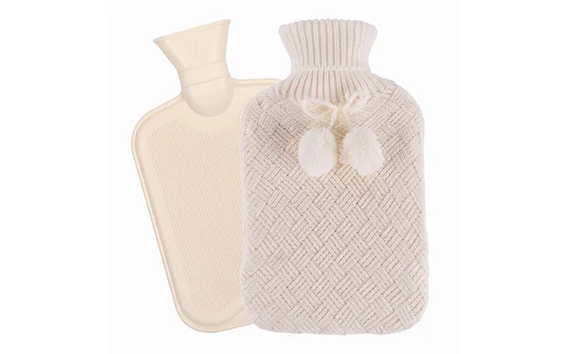 Hot Water Bottle With Knitted Cover - 1.8l