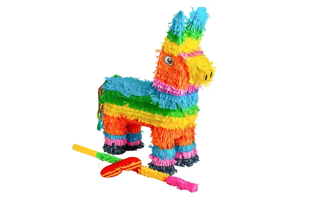 Large Donkey Pinata Party Set - Multi Stick