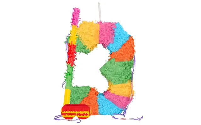 Large Number 3 Pinata Party Set - Rainbow Stick