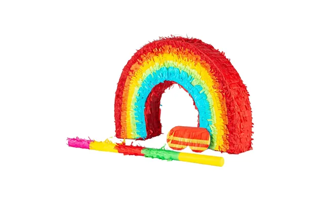 Large Rainbow Pinata Party Set - Multi Stick