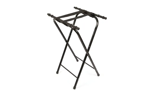 Metal Folding Serving Tray Stand - Black