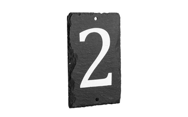 Number 2 Slate House Sign
