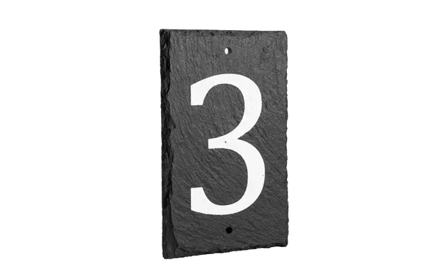Number 3 Slate House Sign