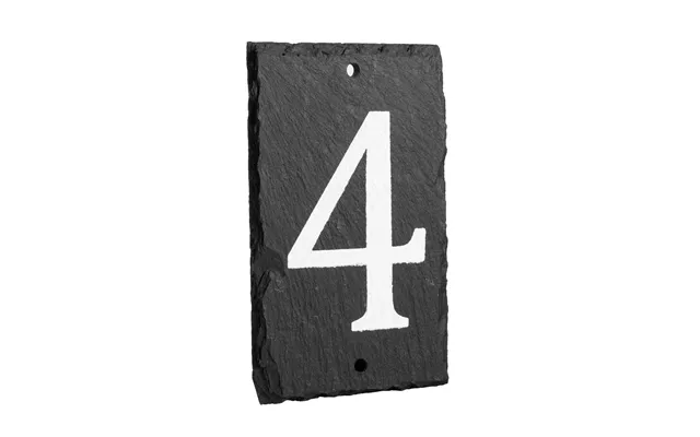 Number 4 Slate House Sign