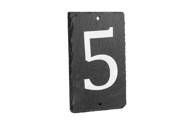 Number 5 Slate House Sign