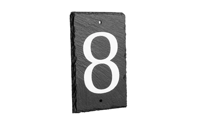 Number 8 Slate House Sign