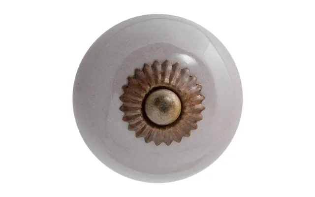 Round Ceramic Cabinet Knob - Grey