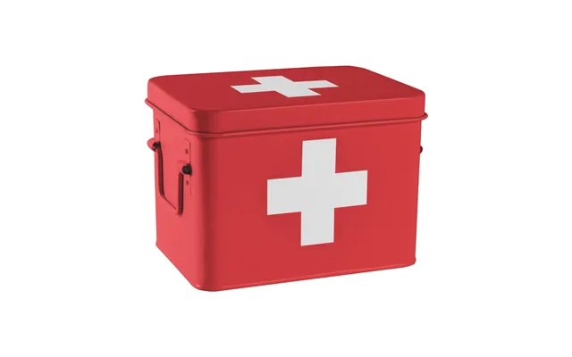 Vintage First Aid Tin - Red