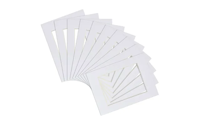 White Photo Size 4 X 6 Picture Mounts For A5 Frame - Pack Of 10