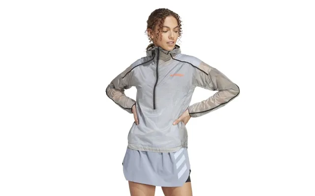 Adidas Agr Pro Ww Women's Running Jacket Grey Lightweight - Breathable & Weather-resistant For Outdoor Training
