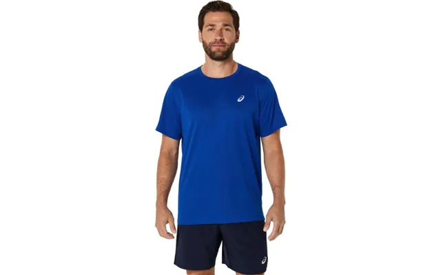 Asics Core Short Sleeve Running Top For Men In Blue - Lightweight Performance Gear