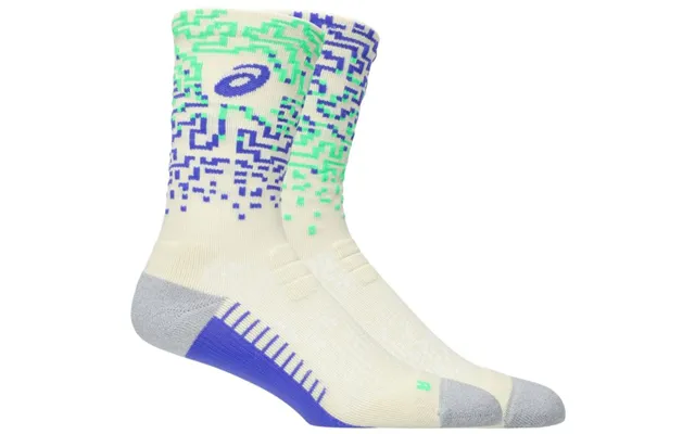 Asics Performance Run Sock Crew 43-46 Iii Green Yellow Purple Women