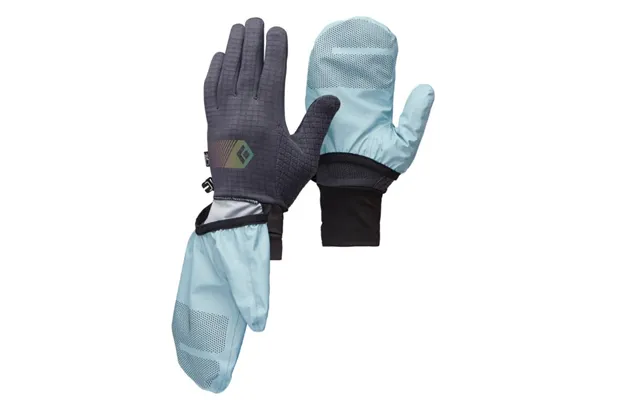 Black Diamond Gridtech Storm Hood Gloves M Blue Women