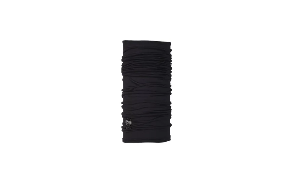 Buff Lightweight Merino Wool Hat In Solid Black Ideal For Running And Outdoor Activities