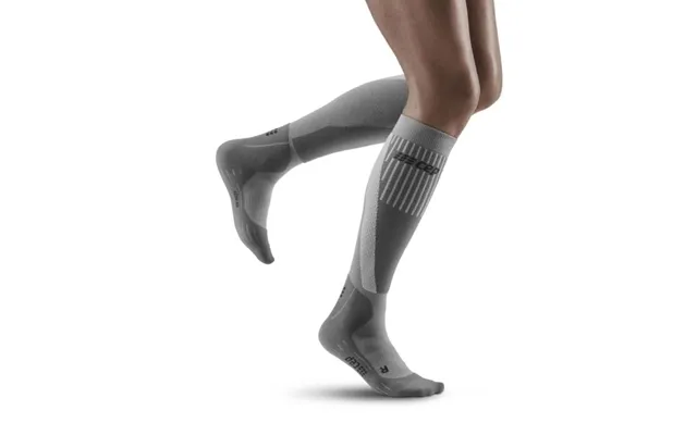 Cep Cold Weather Women's Running Socks Wool Blend Grey Size 39-44 Eu For Optimal Warmth And Comfort