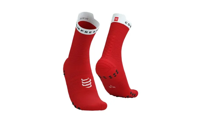 Compressport Pro Racing Socks V4.0 Run High Red Size 39-41 Eu - Ultimate Support For Enhanced Running Performance