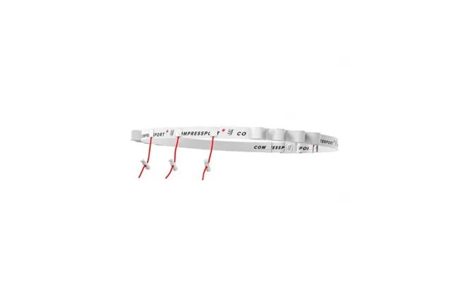 Compressport Race Belt White - Perfect For Running & Triathlon, Easy Access To Energy And Gear