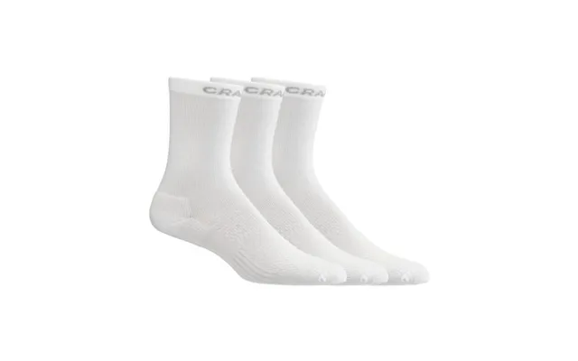 Craft Core Dry High Socks 3-pack Essential White Running Socks For Comfort And Performance